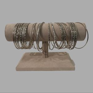 Silvertone Bangles Set of 36